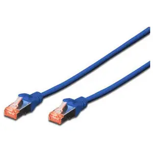 Cordon de raccordement CAT 6e - DIGITUS - 50 cm - SFTP, PiMF - sans halogène - Bleu pas cher