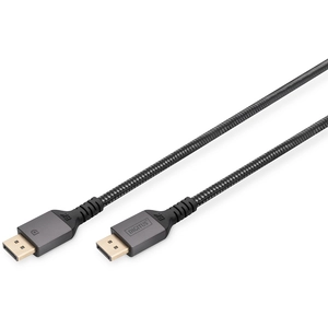 Digitus Câble de raccordement DisplayPort 1.4, DP vers DP, 8K / 60 Hz, Gaine en Aluminium, plaqué Or, Prise en Charge pas cher