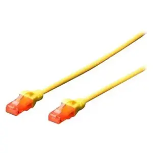 DIGITUS Professional cordon de raccordement - 50 cm - jaune pas cher