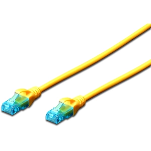 DIGITUS Ecoline cordon de raccordement - 1 m - jaune pas cher