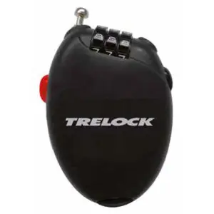 Antivol Vélo Poche Combinaison Rk75 Pliable - TRELOCK - 75cm-6mm - Noir/Multicouleur pas cher