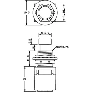 Interrupteur À Pédale Cliff Cl2108C 250 V Ac 1 A 1 Pédale Actionneur I... pas cher
