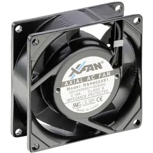 Ventilateur axial X-Fan RAH8025S1 - Noir - 80 x 80 x 25 mm - 24 m³/h