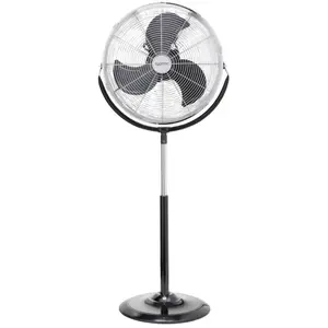 Ventilateur sur pied sygonix fes-45a 140 w l x h 54 cm x 130 cm noir argent pas cher
