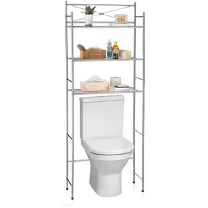 Comparateur de prix : Etagère de salle de bain - IDIMEX - MARSA - 3 tablettes - Métal chromé