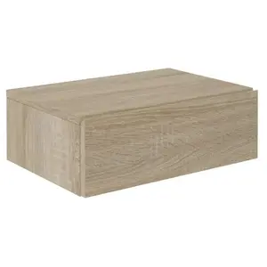 Idimex Chevet suspendu OCEANE, étagère murale avec 1 tiroir sans poignée, en mélaminé décor chêne sonoma pas cher