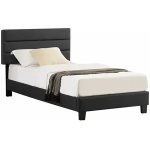Lit 1 place HUDSON 90x190 cm avec sommier - IDIMEX - Réglable en haute...