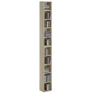 Etagères modulables - IDIMEX - Rangement CD/DVD/BLU-RAY - Chêne SonomaVendu parcdiscount