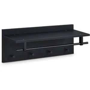 Idimex Porte-manteaux mural ULF coloris noir mat penderie murale avec ...Vendu parcdiscount