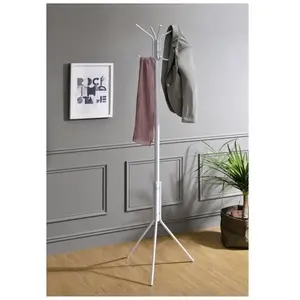 Idimex - Porte-manteaux arist, en métal laqué blanc pas cher