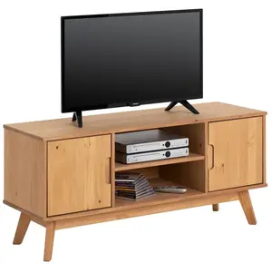 Meuble TV - IDIMEX - TIVOLI - Design vintage scandinave - 2 portes et ... pas cher