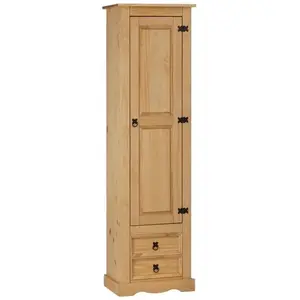 Armoire TEQUILA - IDIMEX - Meuble de rangement avec 7 tablettes et 2 t... pas cher