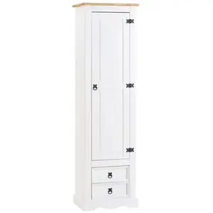 Armoire - IDIMEX - TEQUILA - 7 tablettes - 2 tiroirs - pin massif lasu... pas cher