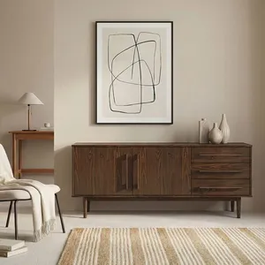 Idimex Buffet TECCA L 170 cm 2 Portes 3 Tiroirs en Bois Massif Coloris... pas cher