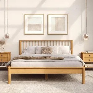 Idimex Lit 140 x 190 avec sommier APOANA en bois massif coloris chêne ... pas cher