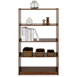 Idimex Etagère REGALE H 136 cm rangement sur pied avec 5 niveaux en bois massif coloris châtaignier pas cher