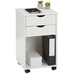 Caisson de bureau - IDIMEX - KANO - 2 tiroirs - 1 niche - pin massif l... pas cher