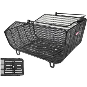 Panier arrière de vélo Unix Arminio Universel - noir - 44x28x20 cm