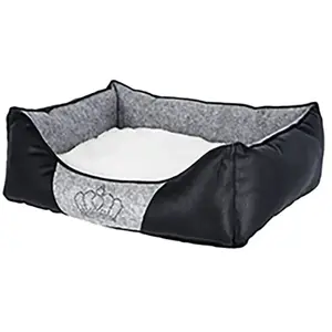 Comparateur de prix : Kerbl Lit pour chiens Chiara 55 x 45 cm Gris et noir 80361
