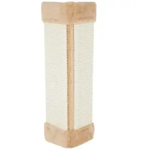 Griffoir pour chat angle Kerbl - marron/beige - 49x23 cm pas cher