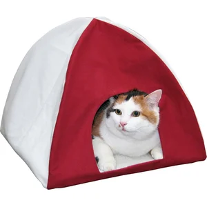 Comparateur de prix : Tente pour chat - KERBL - 82582 - Rouge - 40 x 40 x 35 cm - Intérieur