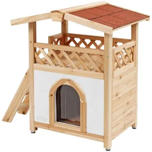 Comparateur de prix : KERBL Maisonnette Tyrol Alpin 93x55x76cm - Blanc - Pour chat