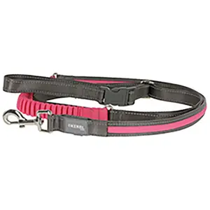 Kerbl Pet Light & Reflex Laisse de jogging Rose 25 mm x 250 cm pas cher