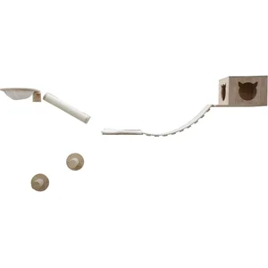 Comparateur de prix : Mur d'escalade pour chats Andes 52x40x32 cm Naturel et blanc Kerbl n/a