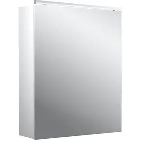 Emco, Armoire de toilette, pure 2 Classic armoire de toilette lumineuse LED avec éclairage à poser, 1 porte butoir réve (87.50 x 70.50 x 25.60 cm)