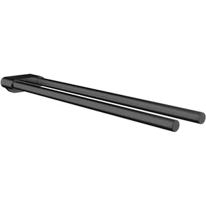 Emco, Porte-serviettes + crochets pour serviettes, flow porte-serviettes, à deux bras, fixe, 430 mm, 2750