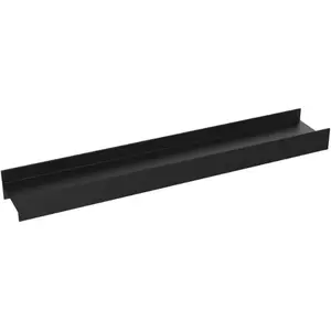 Aura rampe de douche, 600 mm, deux rigoles découlement, noir - Emco pas cher