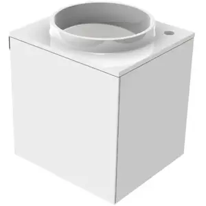 Emco, Lavabo, Evo 450 lavabo pour invités, blanc optique, 450x450x508m... pas cher