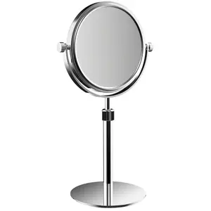 Emco, Miroir cosmétique, pure miroir sur pied, hauteur réglable, diamètre 153 mm, chrome, 109400117 pas cher
