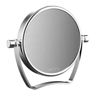 Emco, Miroir cosmétique, miroir de voyage PURE rond, d= 83,mm, 5 compartiments chromés pas cher