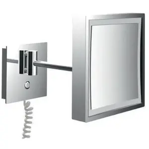 Emco, Miroir cosmétique, LED miroir cosmétique chromé 1 bras 3 compartiments