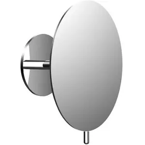 Emco, Miroir cosmétique, pure miroir adhésif, diamètre 200 mm, avec poignée, grossissement 3x, chrome, 109400134 pas cher