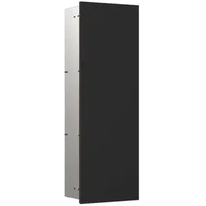 Emco, Meubles de salle de bains : accessoires, asis pure Module d'armoire, montage encastré, charnière de porte à droite, façade en verre