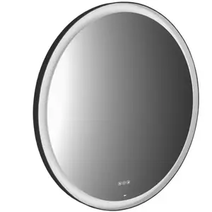 Emco, Miroir, round black miroir lumineux, diamètre 750mm, avec éclair... pas cher