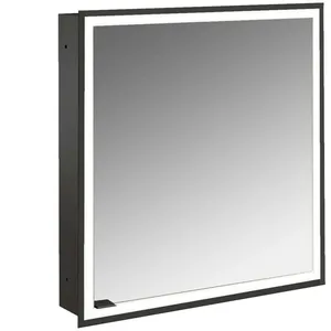 Emco, Armoire de toilette, prime Facelift armoire de toilette lumineuse, 600 mm, 1 porte, charnières à droite, modèle e (60 x 15.20 x 73 cm) pas cher