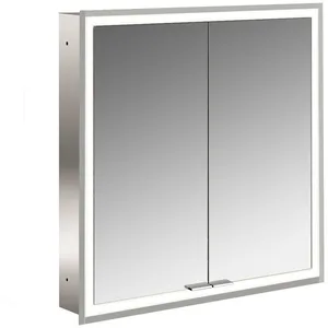 Emco, Armoire de toilette, prime Facelift armoire de toilette lumineuse, 600 mm, 2 portes, modèle encastré, 9497 (60 x 15.20 x 73 cm) pas cher