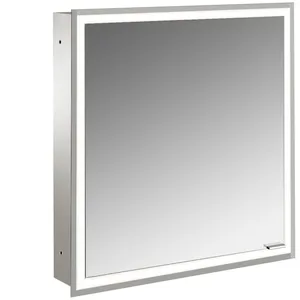 Emco, Armoire de toilette, prime Facelift armoire de toilette lumineuse, 600 mm, 1 porte, charnières à gauche, modèle e (60 x 15.20 x 73 cm) pas cher