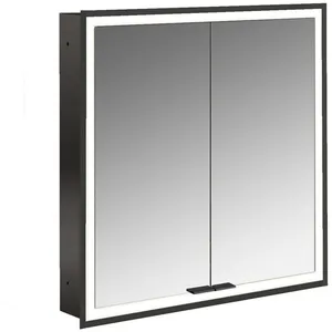 Emco, Armoire de toilette, prime Facelift armoire de toilette lumineuse, 600 mm, 2 portes, modèle encastré, 9497 (60 x 15.20 x 73 cm) pas cher