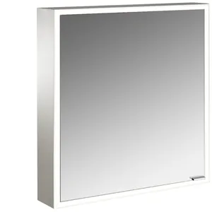 Emco, Armoire de toilette, prime Facelift armoire de toilette lumineuse, 600 mm, 1 porte, charnières à gauche, avec paro (60 x 15.20 x 70 cm) pas cher