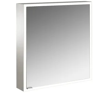 Emco, Armoire de toilette, prime Facelift armoire de toilette lumineuse, 600 mm, 1 porte, charnières à droite, avec paro (60 x 15.20 x 70 cm) pas cher