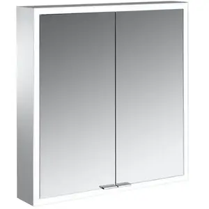 Emco, Armoire de toilette, prime Armoire de toilette avec éclairage, 600 mm, 2 portes, modèle apparent, 949706361, 949706361 (60 x 167 x 70 cm) pas cher