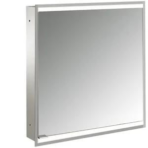 Emco, Armoire de toilette, prime 2 Facelift armoire de toilette lumineuse, 600 mm, 1 porte, charnières à droite, modèle (60.40 x 15.20 x 72.70 cm)