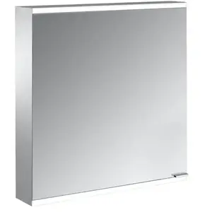 Emco, Armoire de toilette, prime 2 Facelift Armoire à glace éclairée, 600 mm, 1 porte, charnières à gauche, avec paro (58.30 x 15.20 x 70 cm) pas cher