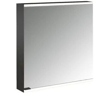 Emco, Armoire de toilette, prime 2 Facelift Armoire à glace éclairée, 600mm, 1 porte, charnières à droite, avec paroi (60 x 15.20 x 70 cm) pas cher