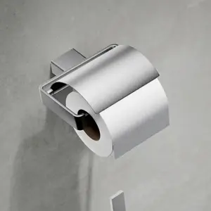 Emco, Dérouleur de papier toilette, Porte-papier LOFT avec couvercle Acier inoxydable pas cher