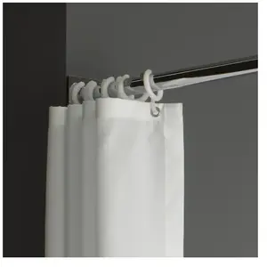 Emco 358713901 System 2 Lot de 100 anneaux de rideau de douche Blanc pas cher